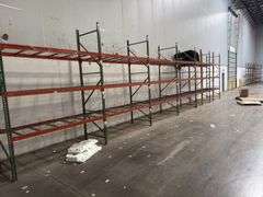 12ft Tall Pallet Racking w/ Wire Bottoms - (30) 8ft Crossbars (6) Uprights