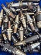 CNC Machine Tool Holders, Approx. 25 Pieces, Alloy Steel, Likely BT/CAT Taper