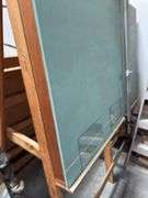 Rolling Glass Cutting Station w/ Rear Storage - Large Unit