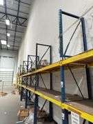 Pallet Racking - (7) 13ft Tall Uprights - (24) 6ft Cross Braces