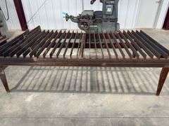 Heavy-Duty Steel Welding or Cutting Table, 8ft x 4ft x 3ft Dimensions