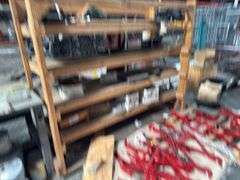 Wooden Shelving w/ Misc Parts - 3ft x 6ft
