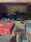 Wooden Cabinet w/ Misc Tools - 4ft x 3ft x 5ft Tall