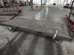 (10) 4ft x 8ft Steel Trolly Carts - With Forklift Slots & Heavy Duty Casters & 2 Mini Carts