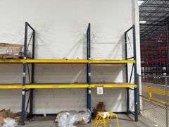 Pallet Racking - (7) 13ft Tall Uprights - (24) 6ft Cross Braces
