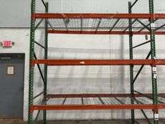 12ft Tall Pallet Racking w/ Wire Bottoms - (30) 8ft Crossbars (6) Uprights