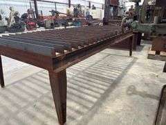 Heavy-Duty Steel Welding or Cutting Table, 8ft x 4ft x 3ft Dimensions