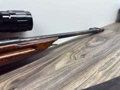Early Model Military Style Gun with Bayonet & Scope (#E51855)