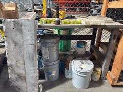 Metal Shop Table w/ Misc Tools