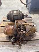 Electric Motor & Chain Hoist, 60 Cycles, 1160 RPM, Serial: F2x