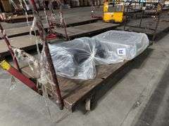 (7) 4ft x 8ft Steel Trolly Carts - With Forklift Slots & Heavy Duty Casters