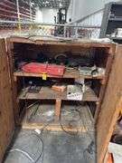 Wooden Cabinet w/ Misc Tools - 4ft x 3ft x 5ft Tall