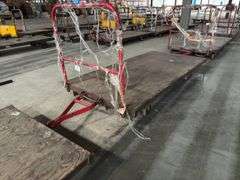 (6) 4ft x 8ft Steel Trolly Carts - With Forklift Slots & Heavy Duty Casters