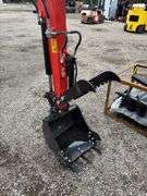 CFG QNT50R Mini Excavator - 29HP RATO Gas with Cab & Hydraulic Thumb