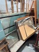 Rolling Window/Glass Cart w/ Mirrors & Glass