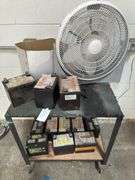 Batteries & Steel Roling Cart