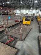 (9) 4ft x 8ft Steel Trolly Carts - With Forklift Slots & Heavy Duty Casters
