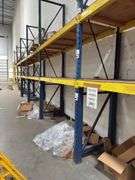 Pallet Racking - (7) 13ft Tall Uprights - (24) 6ft Cross Braces