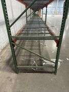 12ft Tall Pallet Racking w/ Wire Bottoms - (48) 8ft Crossbars (9) Uprights