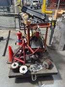 4x8 Steel Trolly Forklift Cart Plus Tools