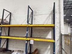 Pallet Racking - (7) 13ft Tall Uprights - (24) 6ft Cross Braces