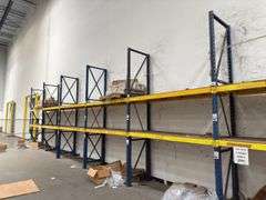 Pallet Racking - (7) 13ft Tall Uprights - (24) 6ft Cross Braces