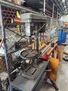 16 Speed Drill Press w/ Cabinet & Steel Stand