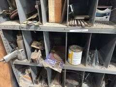 Steel Shelving Unit w/ Tools & Stock