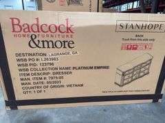 Badcock Stanhope Platinum Empire Dresser - Cherry 71.1Wx34.2Dx40H