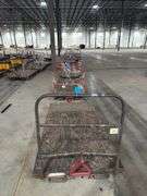 (6) 4ft x 8ft Steel Trolly Carts - With Forklift Slots & Heavy Duty Casters