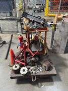 4x8 Steel Trolly Forklift Cart Plus Tools