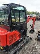 CFG QNT50R Mini Excavator - 29HP RATO Gas with Cab & Hydraulic Thumb
