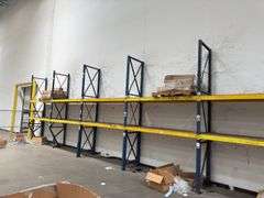 Pallet Racking - (7) 13ft Tall Uprights - (24) 6ft Cross Braces