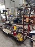 4x8 Steel Forklift Trolly Cart w: Misc
