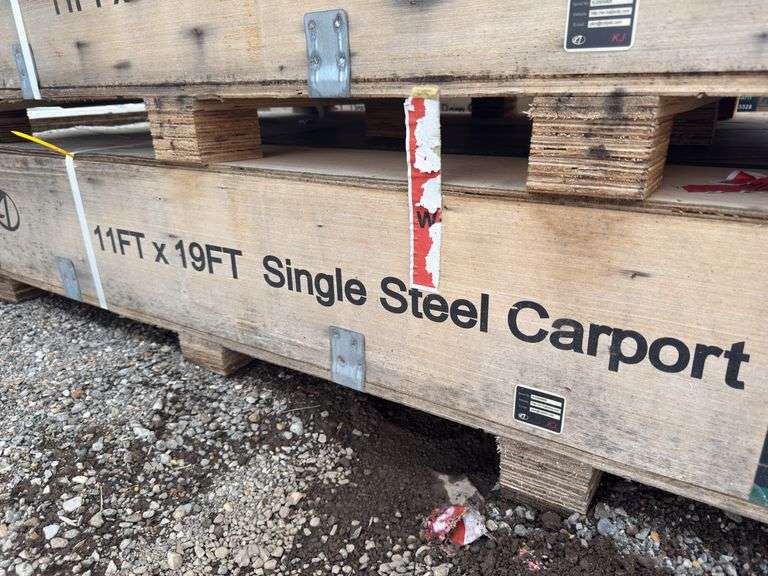 KJ - 11FTx19FT All-Steel Carport