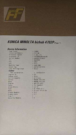 Konica Minolta bizhub 4702P