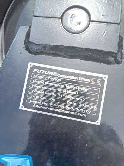 Future - FT-W305 Excavator Compaction Wheel - Fits CAT 305