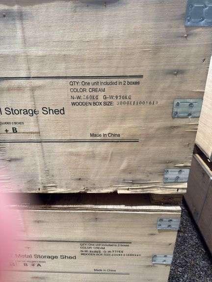KJ - 42FT x 30FT Metal Storage Shed