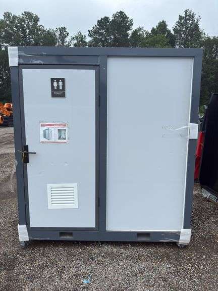 Raytree Skidsteer Mobile Toilet w/ Shower & Sink - 110v with Full Amenities