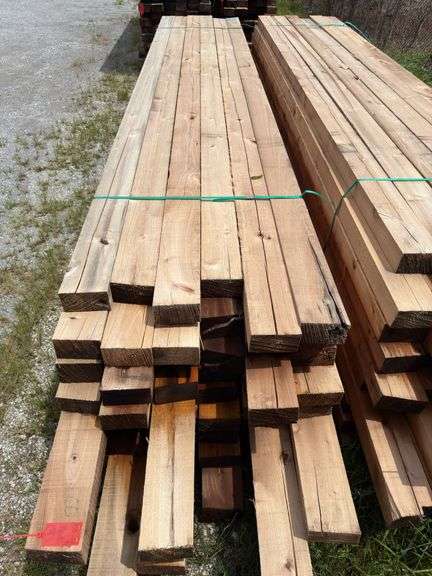(60) 3 1/2 x 6in - 16-18ft - Overall Dimension Rough Cut Posts