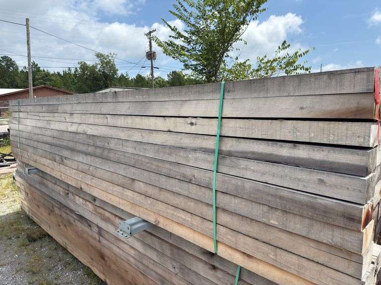 (60) 3 1/2in x 6in - 16-17ft - Overall Dimension Rough Cut Posts image
