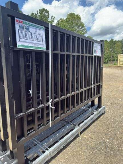 KJ - 7FT(H)x 20FT(L) Metal Farm Driveway Gate