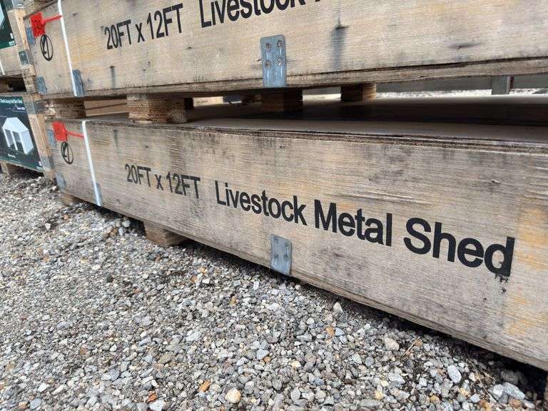 KJ - 20FTx12FT Livestock Metal Shed