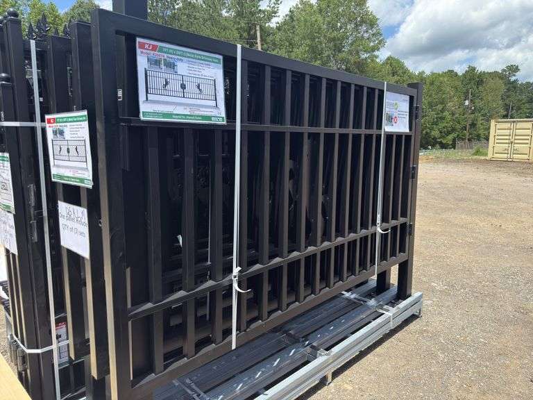 KJ - 7FT(H)x 20FT(L) Metal Farm Driveway Gate