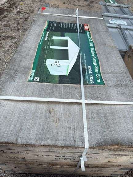 KJ - 33FTx25FT Double Garage Steel Barn