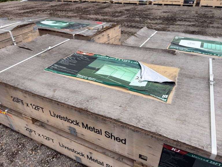 KJ - 12ftx20ft Single Garage Metal Shed
