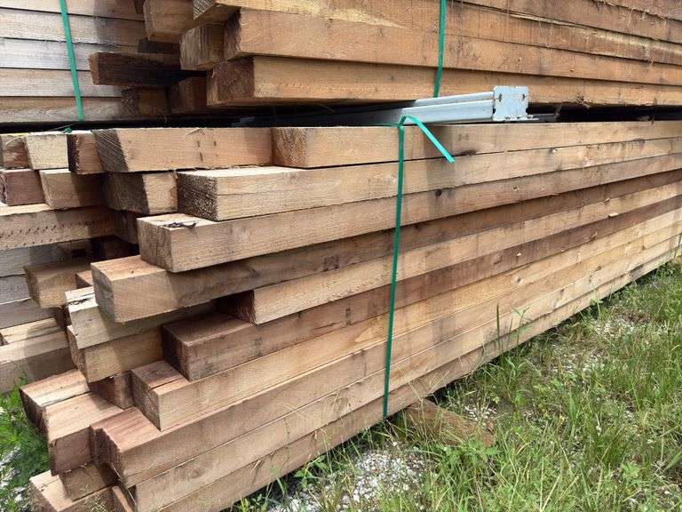 (60) 3 1/2in x 6in - 11-14ft - Overall Dimension Rough Cut Posts image