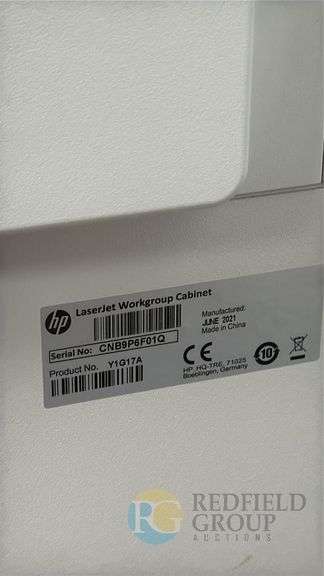 HP LaserJet Flow MFP E72525, Serial CNDIP06017