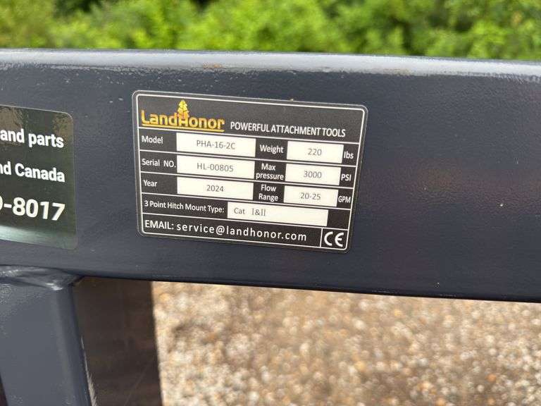 Skidsteer 3 Point Hitch Adapter - 25HP/3000psi
