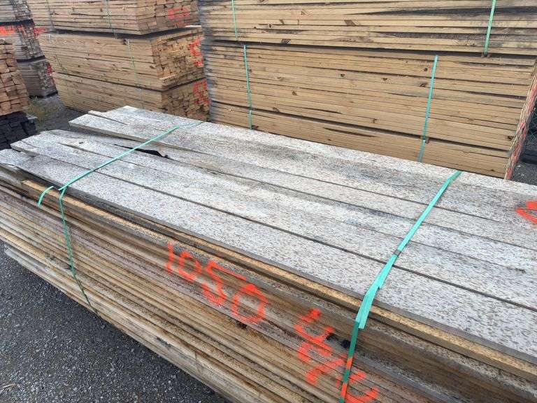 Rough Cut Poplar - Green 2x6 to 2x10 - 8ft - 11ft - Approx 200 Boards image